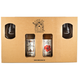 Coffret Jules Gin 50cL & Lou Gin 50cL + 2 Verres