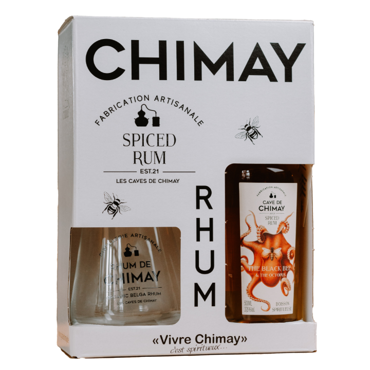 Coffret Rum de Chimay 50cL + 1 Verre | Cadeau Rhum - Cave de Chimay