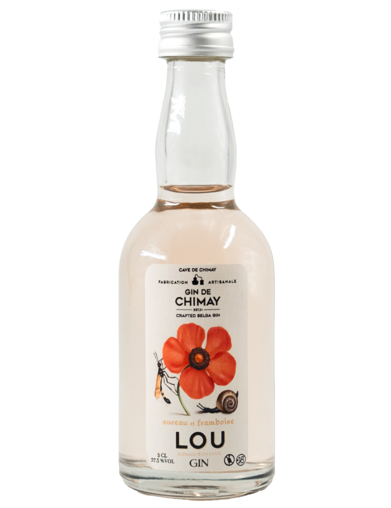 Lou Gin 5cL | Mignonnette Gin Floral Belge - Cave de Chimay Lou Gin 5cL | Mignonnette Gin Floral Belge - Cave de Chimay
