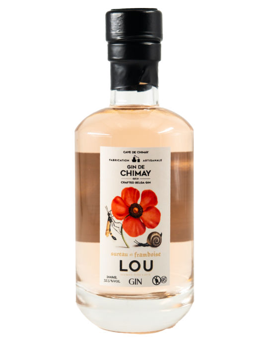 Lou Gin 20cL | Gin au Sureau et Framboise - Cave de Chimay Lou Gin 20cL | Gin au Sureau et Framboise - Cave de Chimay