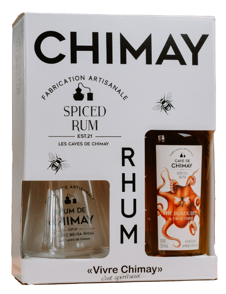 Coffret Rum de Chimay 50cL + 1 Verre | Cadeau Rhum - Cave de Chimay Coffret Rum de Chimay 50cL + 1 Verre | Cadeau Rhum - Cave de Chimay